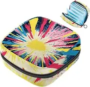 Period Bag,Sanitary Napkin Storage Bag,Abstract Art Texture Pattern,Tampon Holder for Purse