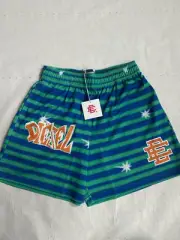 Eric Emanuel x Diesel EE Basic Shorts - Size Large - Blue/green- NEW