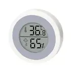 Mini Digital LCD Temperature Indoor Humidity Meter Thermometer Hygrometer Round