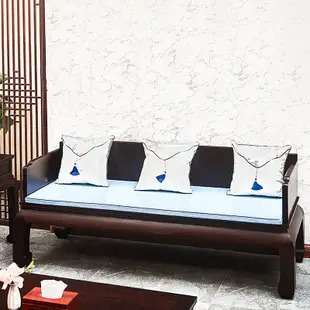 倉庫現貨出貨紅木沙發新中式實木家具非洲黑檀木羅漢床客廳組合明式炕床福祿壽