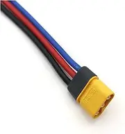 10/20/30/40/50CM/1M with Wire Drone Harness Accessories MR30 Male to Female Adapter Battery Extension Cable Silicone Connector(Male with Wire,20CM)