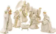 806053 Holiday 7-Piece Mini Nativity Set, 4-Inch, 7 Count, Christmas & Holiday D