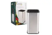 Appetito Square Universal Stainless Steel Knife Block Kitchen Tools - Silver