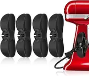 4PCS Cord Organizer for Appliances,UMUST Kitchen Appliance Cord Winder, Cord Holder,Cable Winder,Cord Wrapper,Appliances Cord Organizer Stick on Coffee Maker Pressure Cooker Etc(Black)
