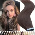 Invisible Tape in Human Hair Extensions Seamless Glue in Skin Weft 100 Remy Hair