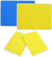 SHUESS 2 Pack Rebreakable Boards Martial Arts, Reusable Plastic Taekwondo Boards for Breaking Available in 2 Levels of Difficulty, Karate MMA Ninja Training Boards for Breaking (Yellow,Blue)