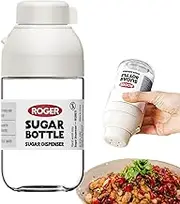 Seasoning Containers | 8.4oz Salt Dispenser - Clear Condiment Dispenser Precise Quantitative Control for Sugar Kitchen Dining Restaurant Camping Bar House