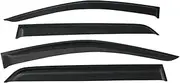 ABS Side Window Wind Deflector Shield Door Visor Sun Rain Guard Windshield Compatible for Ford Everest Endeavour 2016 2017 2018 2019