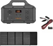 1PC VoltX 800W 518Wh Portable Power Station Battery Powered Solar Generator 1PC 12V 100W Mono Solar Blanket Folding Solar Panel 1PC Solar Charging Cable DC5521 Adapter 2.4m