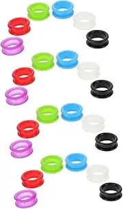 BESPORTBLE Sets Colorful Scissors Finger Rings Silicone Inserts Anti-slip Pet Grooming Scissor Finger Ring Grips Pcs