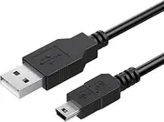 1.8M Charger Cable for PS3 Controller Charger, USB 2.0 Type A to Mini B Cable, Mini USB Cord for Sony PlayStation 3/PS3 Slim/PS Move Controllers GoPro/HD/Dash Cam/MP3 Player Digital Cameras