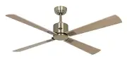 Smart Ceiling Fan with Remote Control Dc Fan Neo 132cm Brass Maple Beech