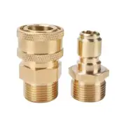 Time saving Pressure Washer Coupling Quick Release Adapter Male To Male