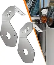 Foruly Mirror Turn Signal Bracket Universal Fits for Watermelon Light, Stainless Steel, 2PCS Bracket Only Without LED Lights