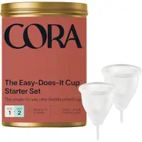 在飛比找蝦皮購物優惠-美國 CORA 月亮杯 矽膠 Reusable menstr