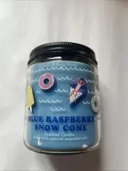 Bath & Body Works BLUE RASPBERRY SNOW CONE Single Wick Candle *NEW*