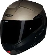 Nolan N90-3 Verniciatura Speciale 342, flip up helmet , color: Black/Dark Beige , size: S