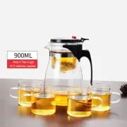Tea Pots Heat Resistant Glass Tea Pot Tea Infuser Tea Set Kettle Coffee Glass
