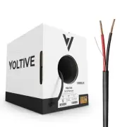 Voltive 16/2 Speaker Wire - CL3P - Plenum - OFC - 250ft - Black