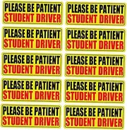 Student Drivers Car Sticker 10 Learner Driver Signs Weatherproof Bumper Sticker