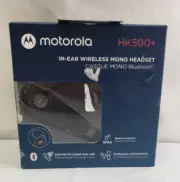 Motorola HK500+ in-Ear Wireless Mono Headset Black *New