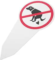HIAKDOFT Weatherproof Dog Waste Sign PVC Cleanup Reminder for Gardens Effortless Installation Design for Public Areas