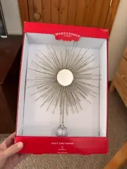 Wondershop Unlit Tree Topper Star 11 1/2 in H