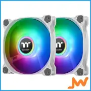 Thermaltake Pure Duo 12 ARGB 120mm Sync Fan With Controller 2-Pack - White
