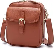 [ChuLian] Vintage Crossbody Bag For Women Men Small Messenger Bag Crossbody Handbags Large Shoulder Bags With 10 Card Slots