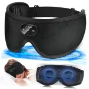 Sleep Headphones, White Noise Bluetooth Sleep Mask 3D Wireless Eye Dark Black