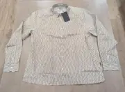 $160 Mens Ted Baker London "Ruskin" LS Button Up Shirt Tan 6 - 2XL