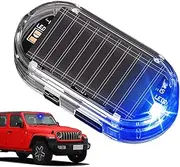 Anti Theft Solar Car Alarm Light - Auto LED Interior Safety Lamp | Simulated Alarm Anti-Theft LED Flashing Security Light for Interior Safety