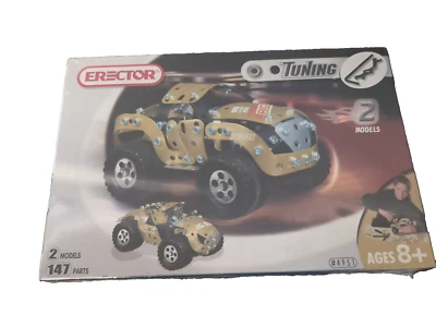 Meccano Erector Set Car Tuning #4951 Two Model Stem Toy Ages 8+ - B2