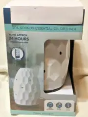 AIROME' SPA SOUNDS ULTRASONIC OIL DIFFUSER w/LED -White Hexagon- FREE SHIPPING!!