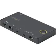 StarTech 2 Port Hybrid USB-A + HDMI & USB-C KVM Switch (sv221huc4k)
