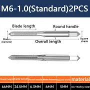 A pair M6-1.0 Hand tap set tap macine suitable for die steel aluminum