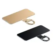 Metal Phone Tether Tab for iPhone, Cell Phone Lanyard Champagne Gold+black