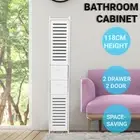 118cm Bathroom Storage Cabinet Laundry Toilet Cupboard Shelf Drawer Furniture AU