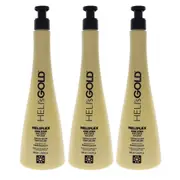 Heliplex One Step Hair Serum by Helis Gold for Unisex - 16.9 oz Serum - Pack of 3