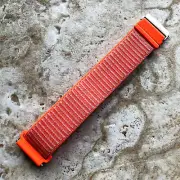 Spicy Orange Sports Hook and Loop Nylon Band Strap for Fitbit Versa 3 4 Sense 2