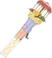 Rissunkv Bubble Wands for Kids,Lighted Carousel Blower | Fun Portable Bubble Blowing Toy for Toddler Kids Teens Outdoor Backyard Garden Beach Park Yard Pool Lawn Birthday Easter Christmas