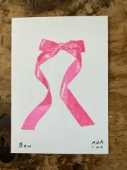 Anastasia Inciardi Mini Print - Valentine’s Day Ribbon Bow