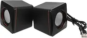 COHEALI 1Pair Mini USB Powered Desktop Speakers Compact Portable Laptop Speakers for Enjoyment Compatible with Multiple Devices for Home Office Use