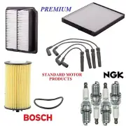 Tune Up Kit Air Cabin Oil Fiters Spark Plugs Wire Fit CHEVY AVEO5 L4 1.6L 09-10
