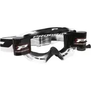 Pro Grip 3200 Venom Goggles with Roll-Off System (One Size Fits All, Black/White