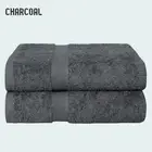 2x 100% Combed Cotton Bath Sheets Set Extra Large Soft 550GSM Shower Body Towels