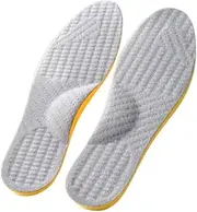 [Generic] Supination Insoles,O/X Leg Orthopedic Insoles,Medial & Lateral Heel Wedge Insoles for Women and Men Corrective Pronation,Bow Legs,Uneven Foot Alignment, Pronation Insoles (Grey, 37-38)