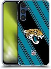 Head Case Designs Officially Licensed NFL Stripes Jacksonville Jaguars Artwork Gel Case [Military Grade Protection] Compatible with Samsung Galaxy A15