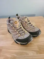 Merrell Moab Ventilator Taupe Hiking Trail Shoes Vibram J86612 W Size 9.5 New