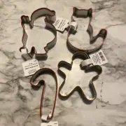 Threshold Christmas Cookie Cutters Candy Cane Santa Gingerbread Man Cat Holidays